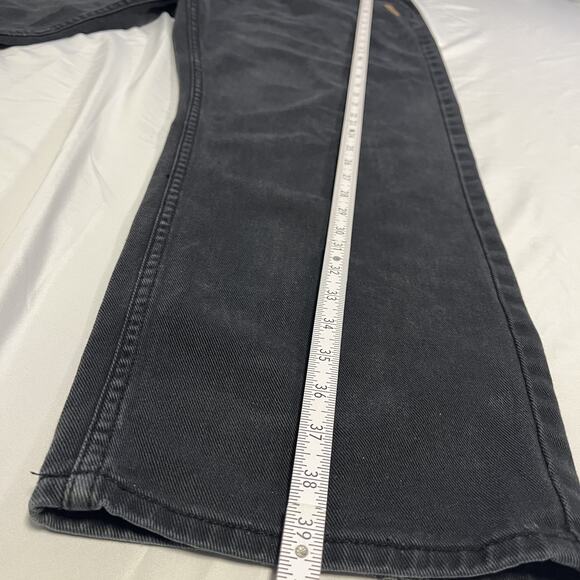 kdmk’s Vintage Black Jeans Straight Leg Men’s Size 32 Y2K Denim Logo Patch - Picture 8 of 10